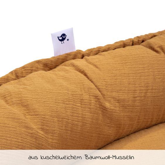 Julius Zöllner Kuschelnest NIDO Musselin - Zimt