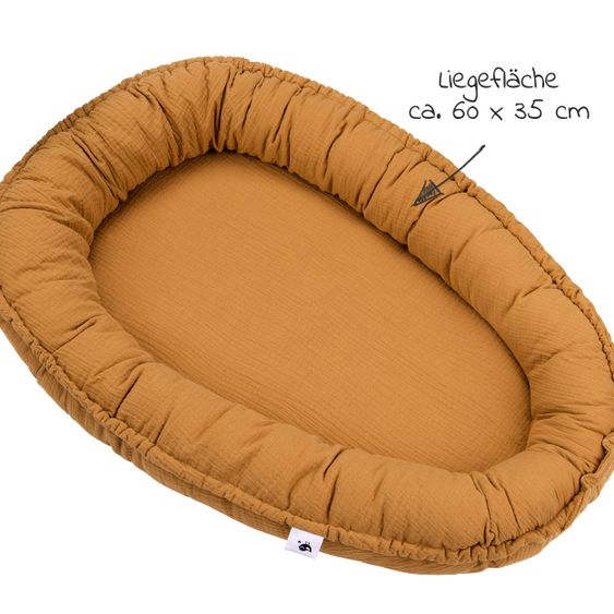 Julius Zöllner Kuschelnest NIDO Musselin - Zimt