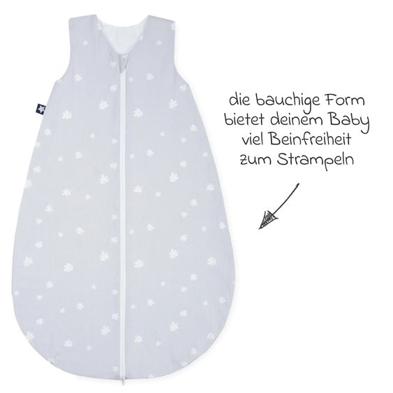 Julius Zöllner Cuddle sleeping bag - jungle leaves - size 110 cm