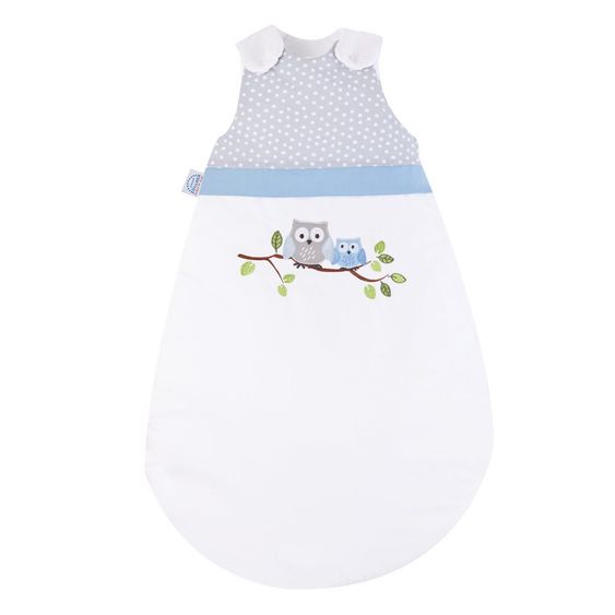 Julius Zöllner Kuschelschlafsack - Kleine Eulen Blau - Gr. 70 cm