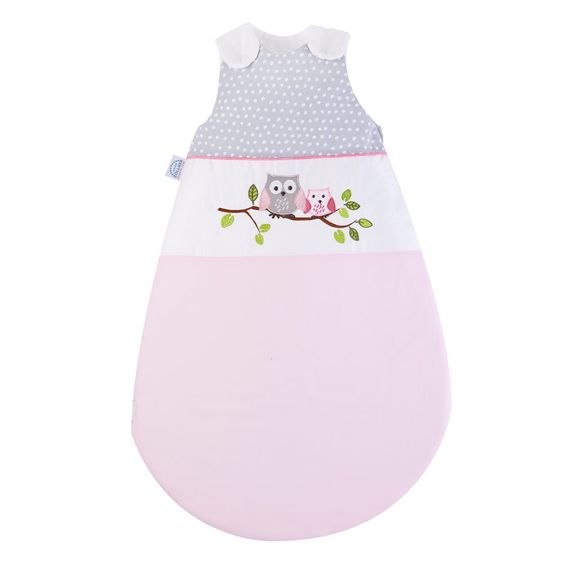 Julius Zöllner Kuschelschlafsack - Kleine Eulen Rosa - Gr. 70 cm