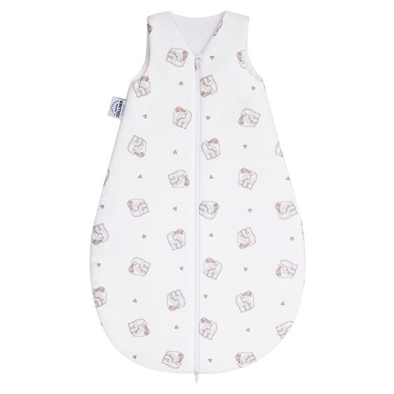 Julius Zöllner Kuschelschlafsack - Mammuts in Love Beige - Gr. 70 cm