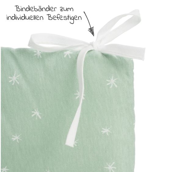 Julius Zöllner Nestchen Jersey 180 x 35 cm - Leafy