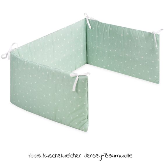 Julius Zöllner Nestchen Jersey 180 x 35 cm - Leafy