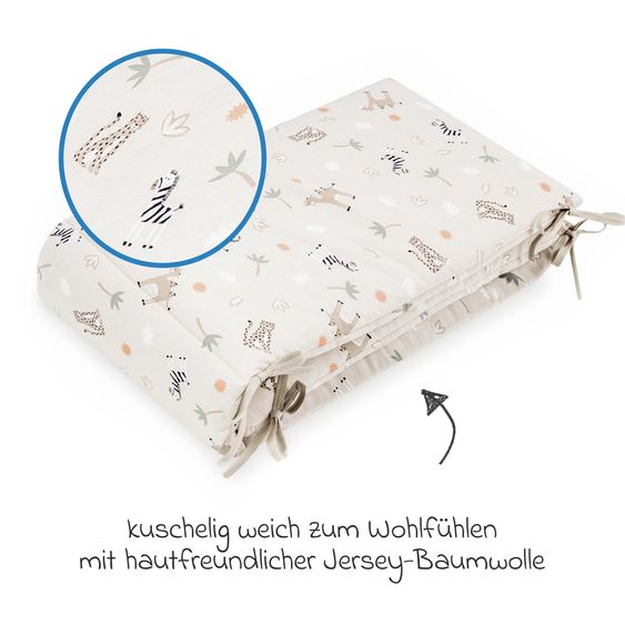 Julius Zöllner Nestchen Jersey 180 x 35 cm - Savanne Beige