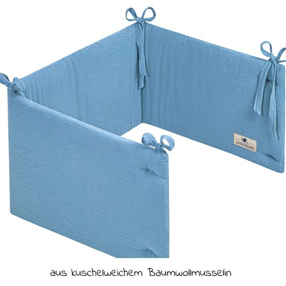 Julius Zöllner Nestchen Musselin 180 x 35 cm - Blau