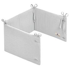 Nest bumper Muslin 180 x 35 cm - Grey