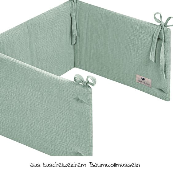 Julius Zöllner Nest muslin 180 x 35 cm - Green