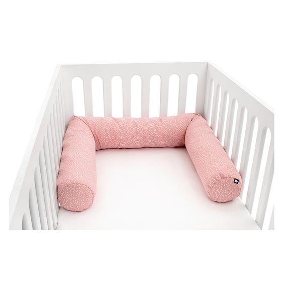 Julius Zöllner Nestchenschlange Jersey 180 cm - Tiny Squares - Blush