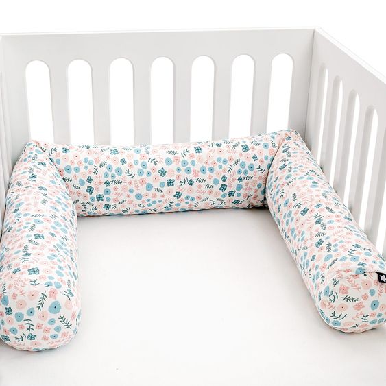Julius Zöllner Nestchenschlange Jersey 180 x 14 cm - Blümchen