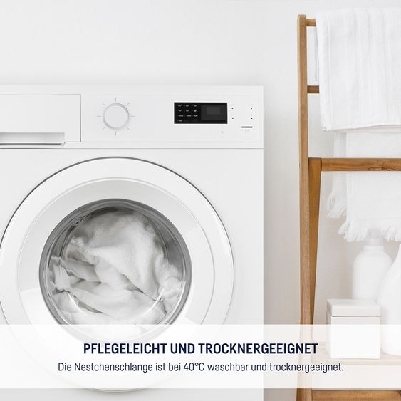Julius Zöllner Nestchenschlange Jersey 180 x 14 cm - Blümchen