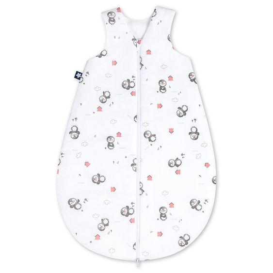 Julius Zöllner Schlafsack Jersey wattiert - Pinguin Weiß - Gr. 62