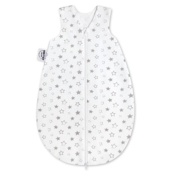 Julius Zöllner Schlafsack Jersey wattiert - Stella Weiß Grau - Gr. 62