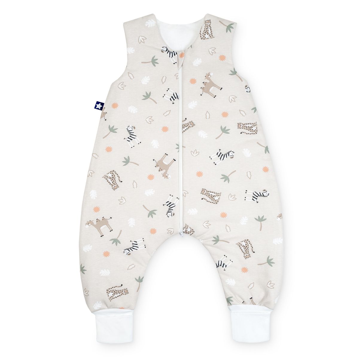 Schlafsack Jumper wattiert - Jersey Savanne - Beige - Gr. 92