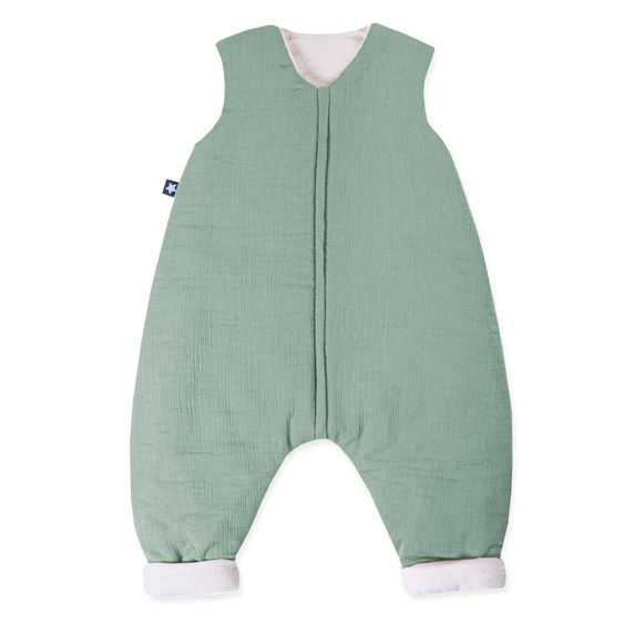 Julius Zöllner Sleeping bag with feet / Jumper padded - Muslin - Green - Size 104