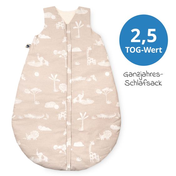 Julius Zöllner Schlafsack Organic wattiert - Jungle Dream - Gr. 90