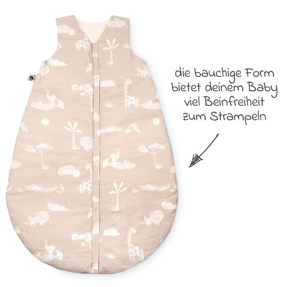 Julius Zöllner Schlafsack Organic wattiert - Jungle Dream - Gr. 90