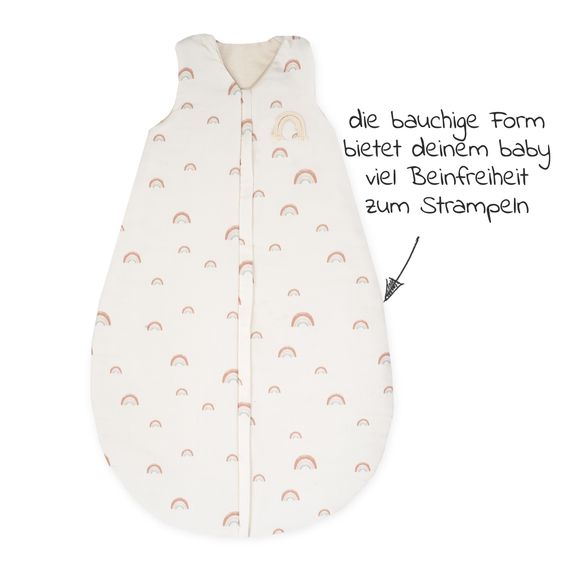 Julius Zöllner Schlafsack Organic wattiert - Rainbow - Gr. 80