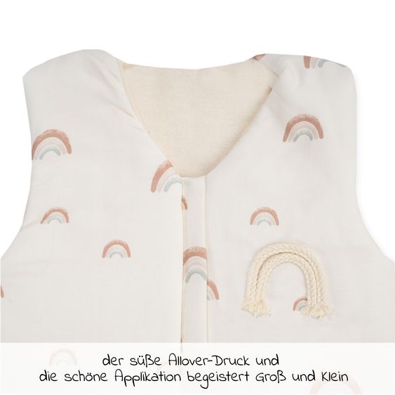 Julius Zöllner Schlafsack Organic wattiert - Rainbow - Gr. 90