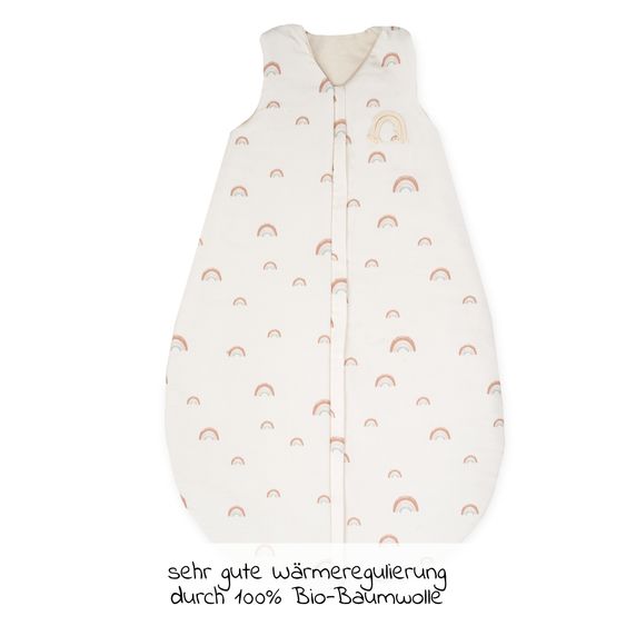 Julius Zöllner Schlafsack Organic wattiert - Rainbow - Gr. 90