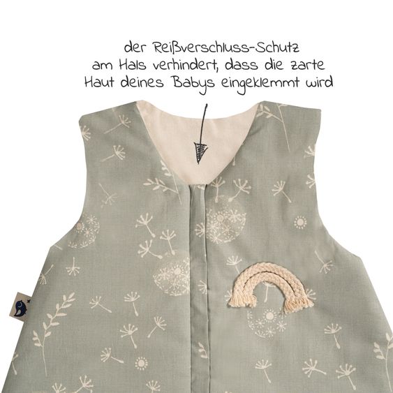 Julius Zöllner Schlafsack Organic wattiert - Wildflower - Gr. 80