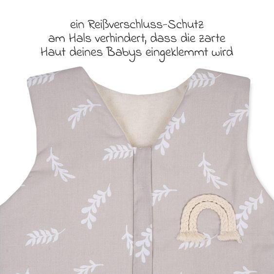 Julius Zöllner Schlafsack Organic - Zweige - Taupe - Gr. 80 cm