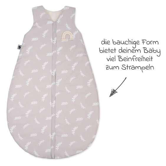 Julius Zöllner Schlafsack Organic - Zweige - Taupe - Gr. 80 cm