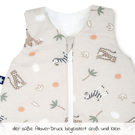 Julius Zöllner Schlafsack wattiert - Jersey Savanne - Beige - Gr. 56 / 62
