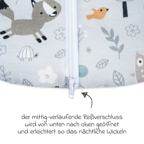 Julius Zöllner Schlafsack wattiert - Jersey Smart Friends - Gr. 74