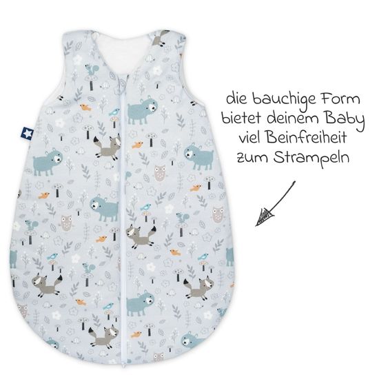 Julius Zöllner Schlafsack wattiert - Jersey Smart Friends - Gr. 74