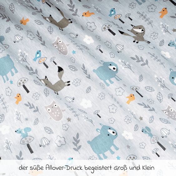 Julius Zöllner Schlafsack wattiert - Jersey Smart Friends - Gr. 74