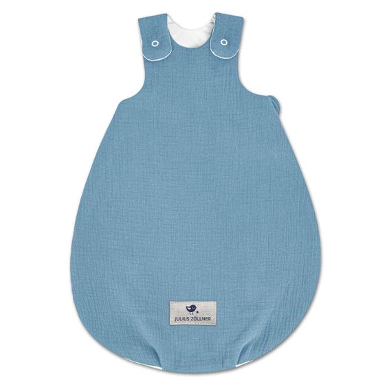 Julius Zöllner Schlafsack wattiert - Musselin Blau - Gr. 50 / 56