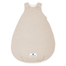 Schlafsack wattiert - Musselin - Sand - Gr. 50 / 56