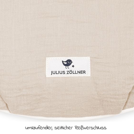 Julius Zöllner Schlafsack wattiert - Musselin - Sand - Gr. 56 / 62