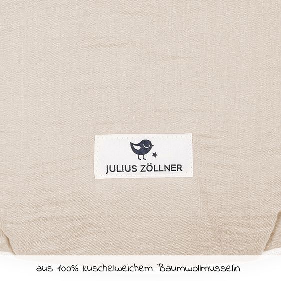 Julius Zöllner Schlafsack wattiert - Musselin - Sand - Gr. 56 / 62