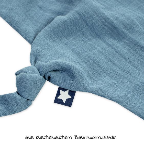 Julius Zöllner Schnuffeltuch Musselin - Blau