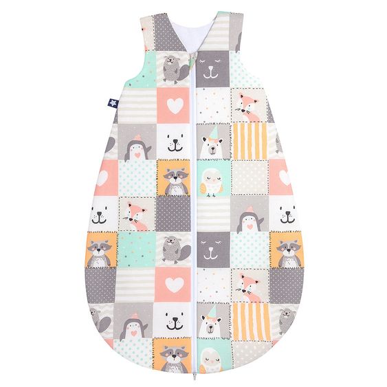 Julius Zöllner Sommerschlafsack - Memory Grau Bunt - Gr. 110 cm