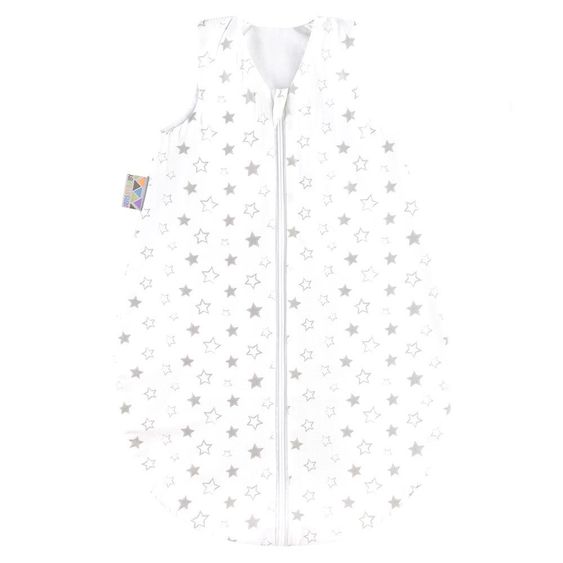 Julius Zöllner Sommerschlafsack Jersey - Stella Weiß Grau - Gr. 62