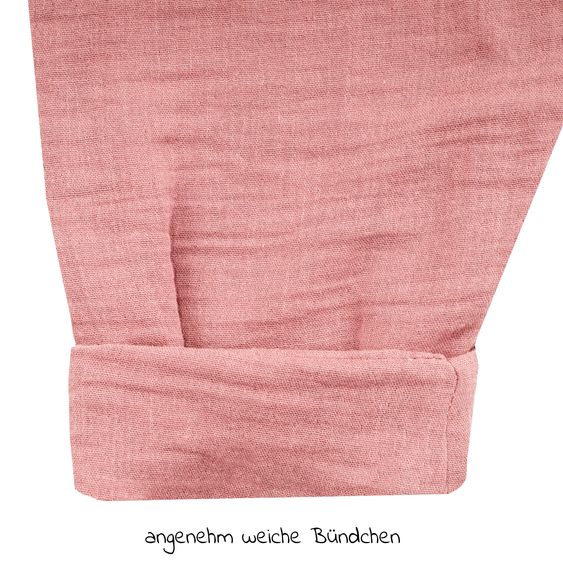 Julius Zöllner Sommerschlafsack mit Füßen / Jumper Musselin - Dusty Rose - Gr. 104