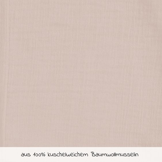 Julius Zöllner Sommerschlafsack mit Füßen / Jumper Musselin - Sand - Gr. 104