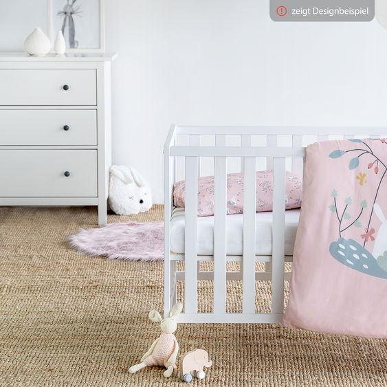 Julius Zöllner Fitted Sheet 3 Pack for small mattresses 40 x 90 cm - White