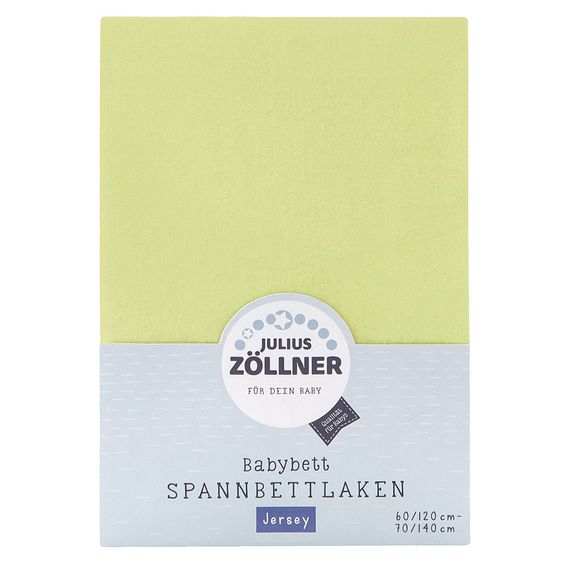 Julius Zöllner Spannbetttuch für Kinderbett 60 x 120 / 70 x 140 cm - Grün
