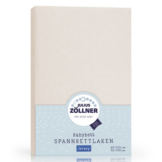 Julius Zöllner Lenzuolo con angoli per lettino 60 x 120 / 70 x 140 cm - Shell