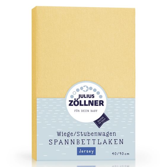 Julius Zöllner Fitted sheet for small mattresses 40 x 90 cm - Banana