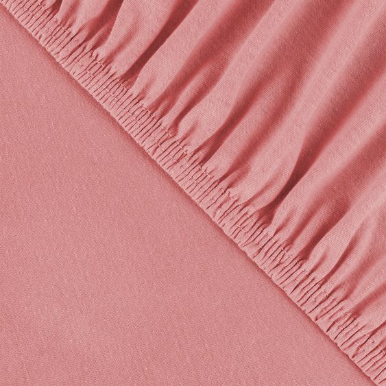 Julius Zöllner Spannbetttuch für kleine Matratzen 40 x 90 cm - Blush