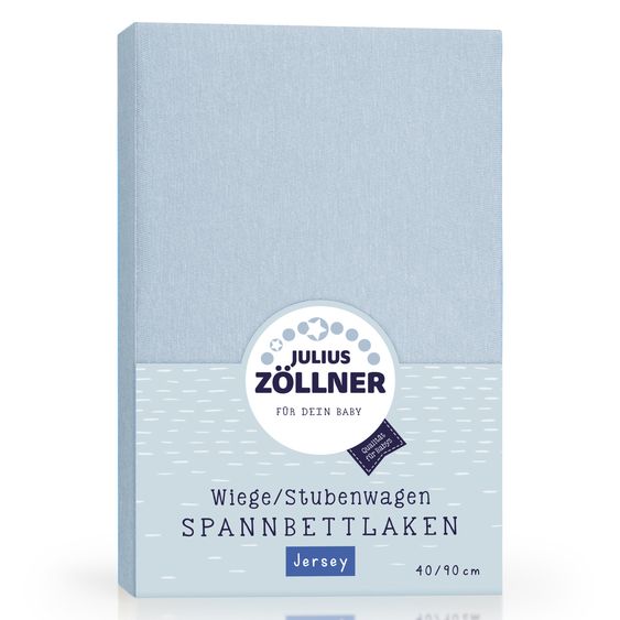 Julius Zöllner Fitted sheet for small mattresses 40 x 90 cm - Denim