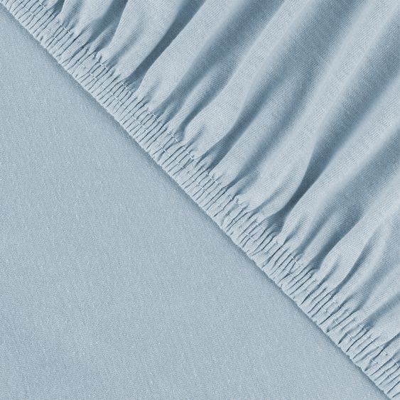 Julius Zöllner Fitted sheet for small mattresses 40 x 90 cm - Denim