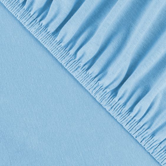 Julius Zöllner fitted sheet for small mattresses 40 x 90 cm - light blue