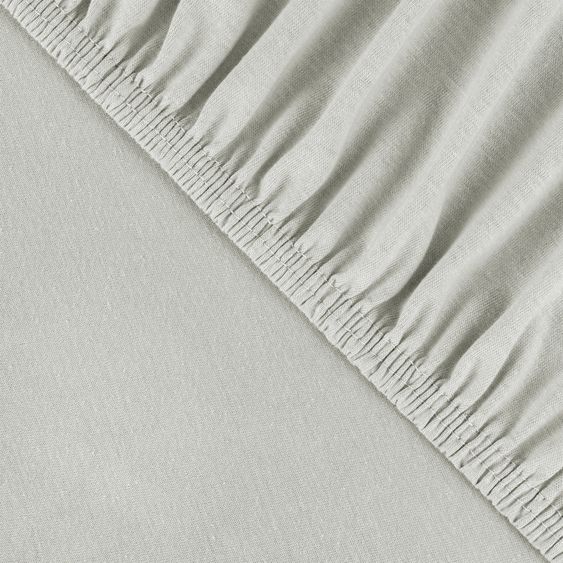 Julius Zöllner fitted sheet for small mattresses 40 x 90 cm - light grey