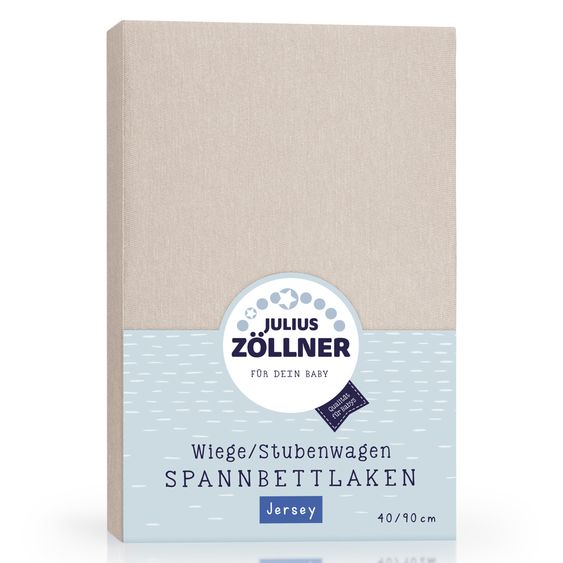 Julius Zöllner Spannbetttuch für kleine Matratzen 40 x 90 cm - Shell